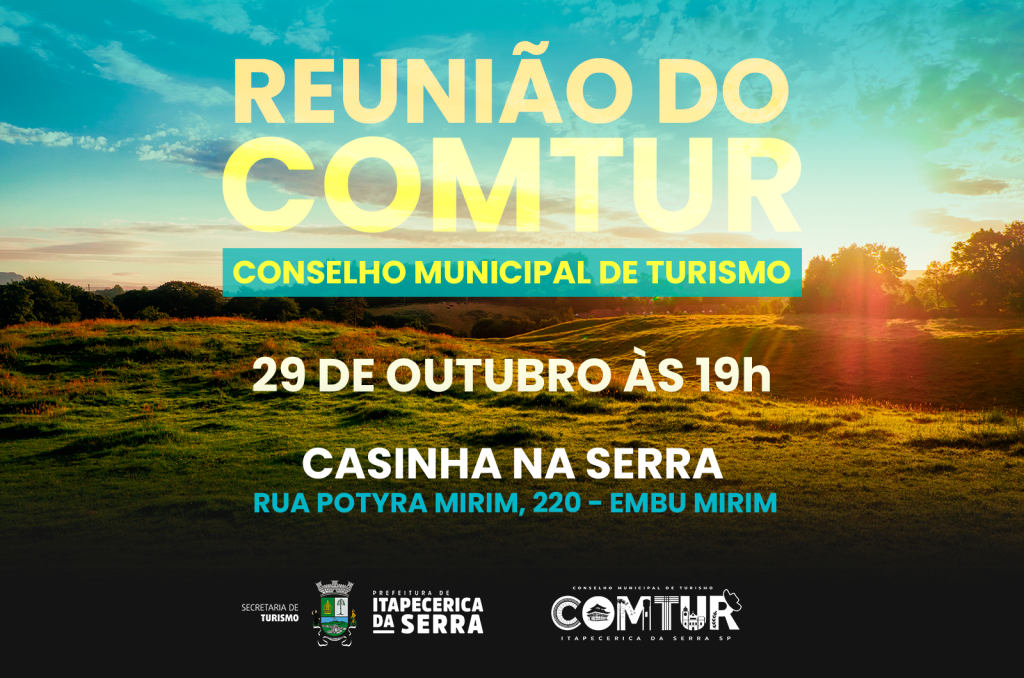 Reunião do COMTUR discute projetos e ações para fortalecer o turismo em Itapecerica da Serra
