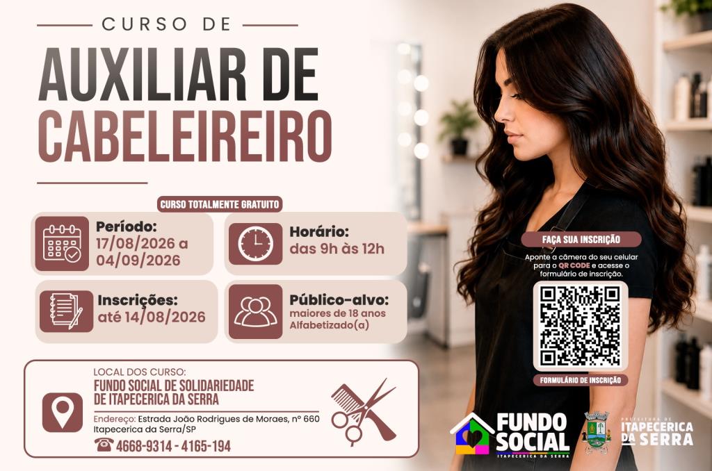 Prefeitura oferece Qualificação Profissional