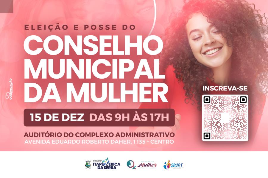 Conselho Municipal da Mulher realizará eleição em dezembro