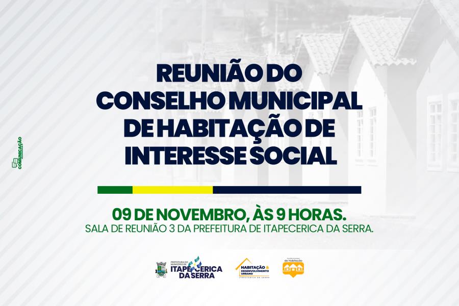 Reunião do Conselho Municipal de Habitação
