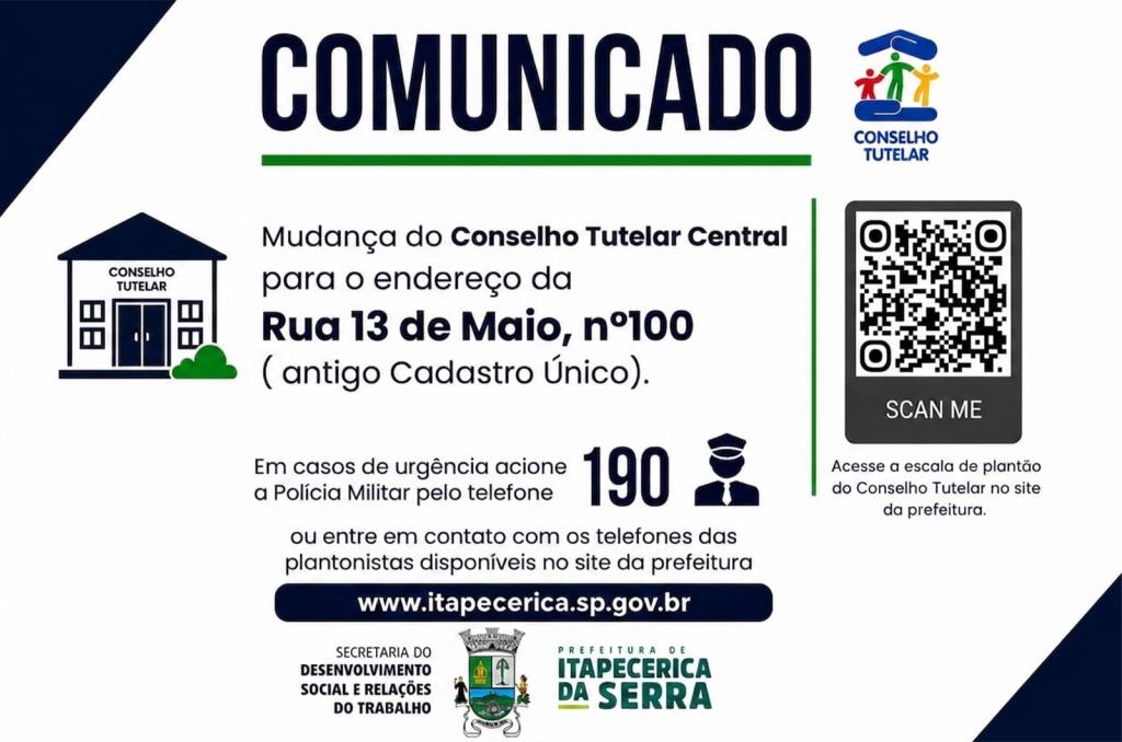 Conselho Tutelar Central em novo endereço
