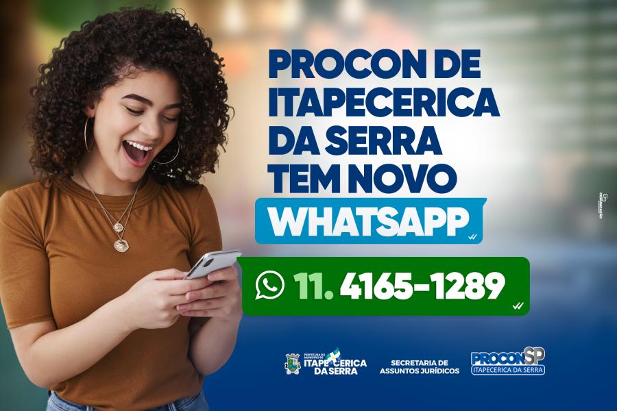 Procon de Itapecerica da Serra anuncia novo número de Whatsapp para atendimento