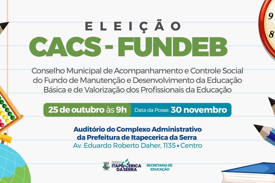 Eleição do novo Conselho do FUNDEB
