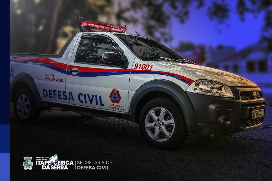 Defesa Civil atende a ocorrências devido à chuva