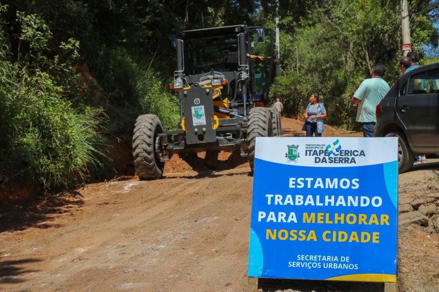 Estrada dos Andrades começa a receber importante trabalho da Prefeitura