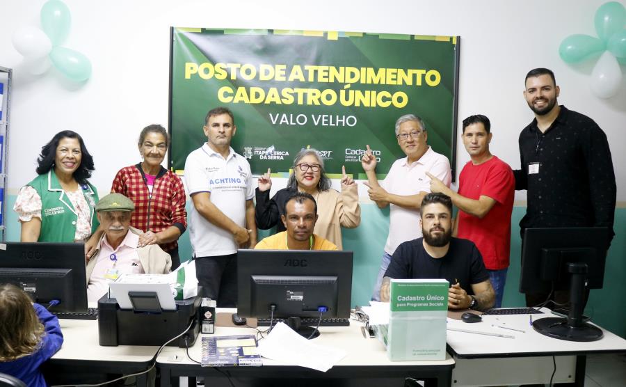 Prefeitura instala posto fixo do CadÚnico no CRAS Valo Velho