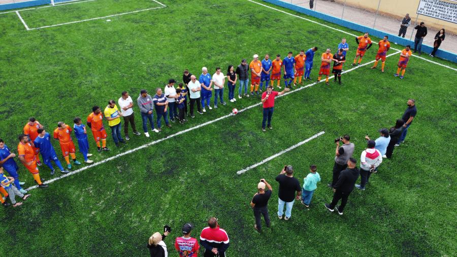 Jardim Sampaio ganha Campo de Futebol com grama sintética
