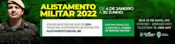 Alistamento Militar 2022 irá até 30 de junho