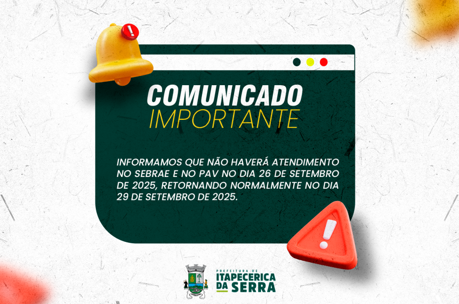 COMUNICADO IMPORTANTE
