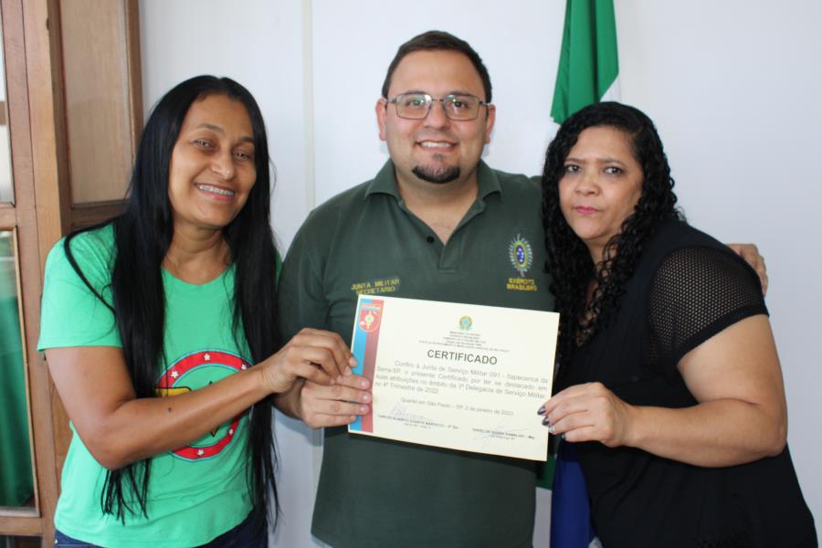 Junta do Serviço Militar de Itapecerica da Serra recebe Certificado de Excelência do Exército Brasileiro