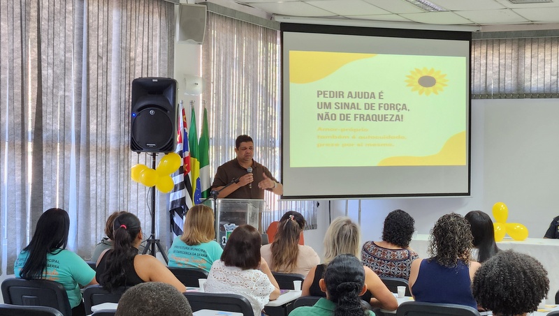 Prefeitura de Itapecerica da Serra promove palestra sobre prevenção ao suicídio no Setembro Amarelo