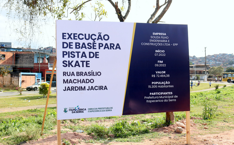 Jardim Jacira ganhará Pista de Skate e equipamentos esportivos