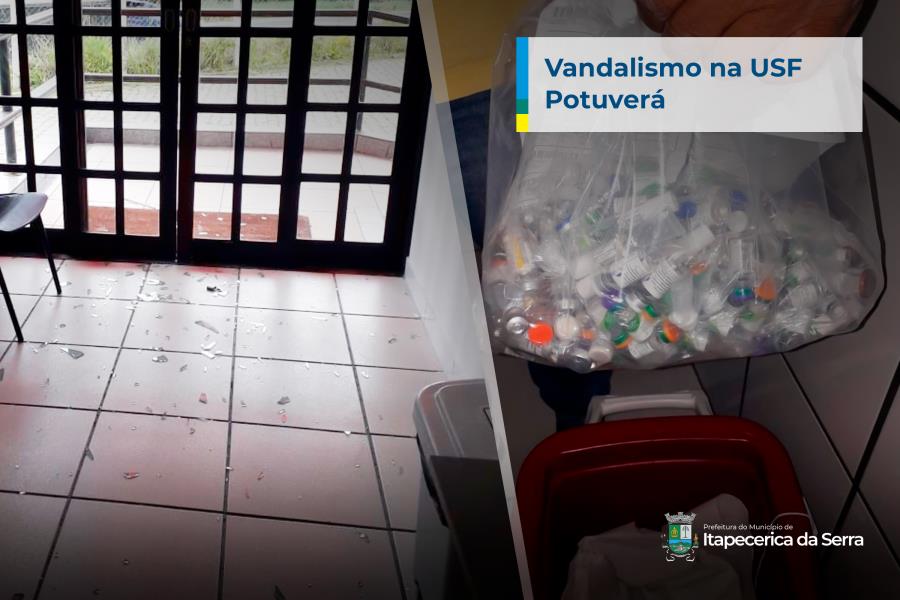 USF Potuverá sofre vandalismo e perde vacinas da Covid-19
