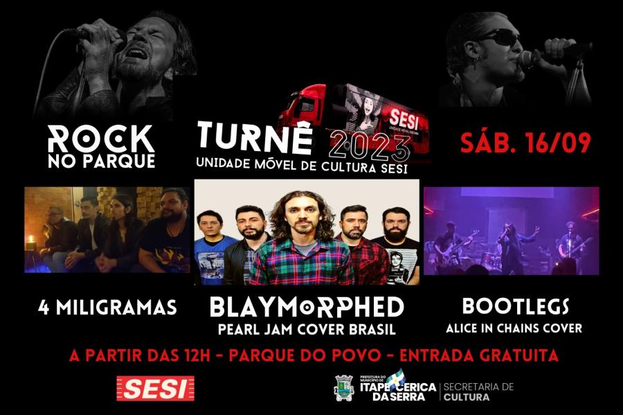 Prefeitura e SESI realizam festival de Rock no Parque do Povo neste sábado
