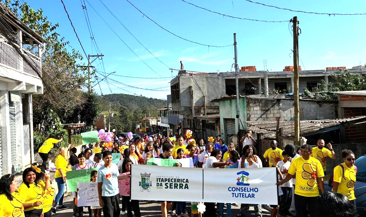 Itapecerica da Serra realiza 2ª Caminhada de Enfrentamento ao Abuso e à Exploração Sexual de Crianças e Adolescentes