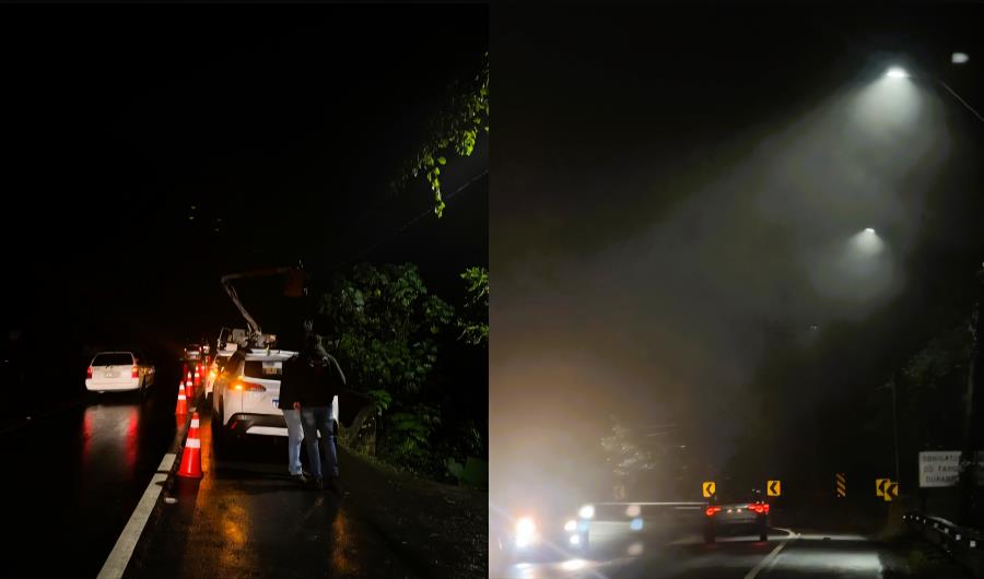 Prefeitura entrega nova iluminação da Rodovia Bento Rotger Domingues
