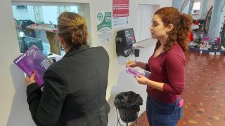 31-08-2023 Agosto Lilás - distribuição de panfletos (2)