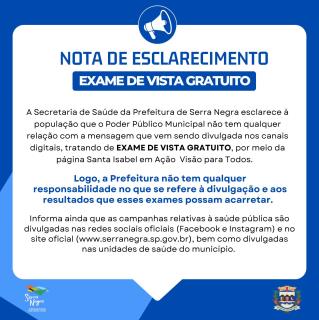 9-10-2024 Nota de esclarecimento exames de vista
