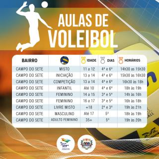 28-03-2025 Vôlei horário