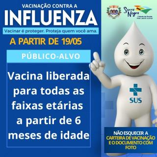 Vacinação Influenza 2025 - todos os públicos