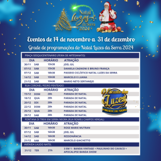 Programação Natal 3