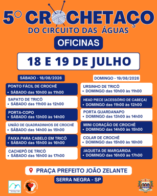 OFICINAS - Crochetaço do circuito das àguas -