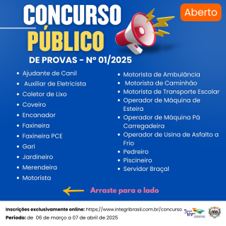 Concurso Público  de Provas - Nº 01_2025