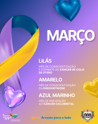 Campanha Março Lilás, Amarelo e Azul Marinho