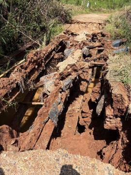 Estrada Municipal Amélia de Oliveira Lopes antes