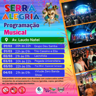 Programação Musical - Av. Laudo Natel