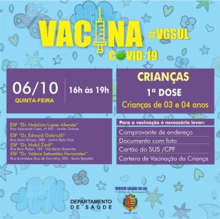 200 - Vacinação Covid Crianças 03 e 04 anos - 06-10-2022