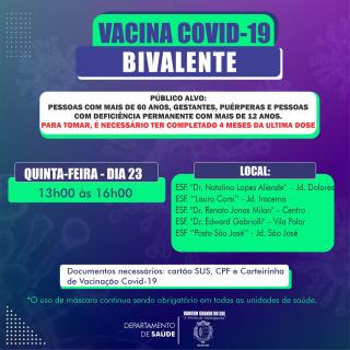 VACINAÇÃO BIVALENTE 23-03-2023