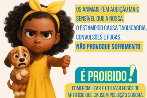 Cobema lança campanha de conscientização contra barulho de fogos de artifícios