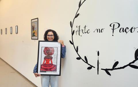Releituras e inspirações em lápis de cor estão em mais de 30 obras no Arte no Paço de maio