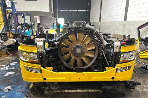 Guarda Municipal estoura desmanche de caminhões roubados