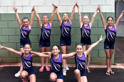 Ginástica Artística de Itatiba é prata em Paulínia com equipe Pré-Infantil e Infantil