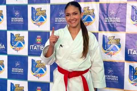 Primeiro dia de competições dos Jogos Regionais já rende três medalhas para Itatiba no karatê