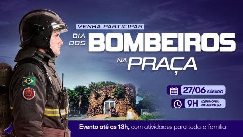 Neste sábado (27), Limeira recebe a 1ª edição do Bombeiros na Praça