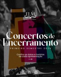 A Escola Livre de Música (ELM) está em ritmo de final de semestre, e esse é o momento onde as luzes do palco do Teatro Vitória brilham sobre alunos dos núcleos- erudito, popular e descentralizado