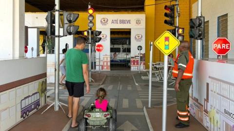 Mini Cidade do Trânsito encerra programação do Maio Amarelo em Limeira