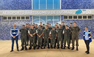 foto01 Atiradores do TG durante visita  no Aeroporto Bartholomeu de Gusmão de Araraquara
