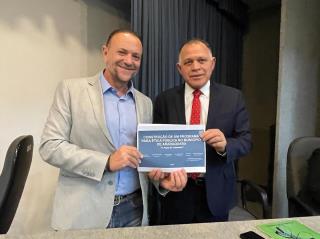 Edinho e Manoel Caetano Ferreira Filho, presidente da CEP do governo federal