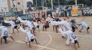 Projeto Capoeira Itinerante em ação na quadra do Residencial dos Oitis - Foto Divulgação