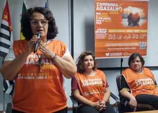 foto 04 Cidinha Silva durante lançamento da Campanha do Agasalho em Araraquara 7maio24 Tetê Viviani