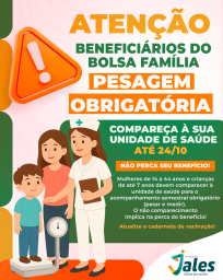 arte de divulgação bolsa-família-pesagem-obrigatória