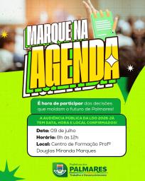 📢 Marque na agenda!A audiência pública da LDO 2026 já tem data, horário e local confirmados!É h