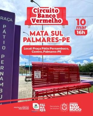 O Circuito Banco Vermelho chega a Palmares com um importante momento de conscientização e mobili