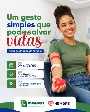 Um gesto simples… mas que pode fazer toda a diferença na vida de alguém. ❤️🩸Nos dias 29 e 30 de