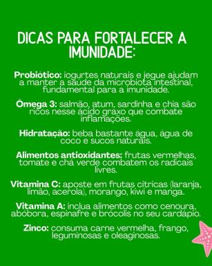 ☀️💪 Saúde & Verão- se liga na imunidade!O verão é uma delícia, mas mudanças de temperatura, ar-