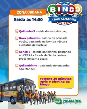🚌 Vai pro Bingo do Trabalhador 2026 Então já se organiza!Pra garantir que todo mundo participe  (1)